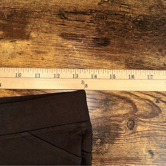 Love Token Pants Womens Small Brown Faux Suede Patch Knee Leggings - Picture 4 of 7